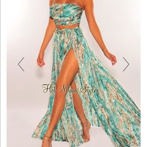 Hot Miami Styles Maxi Two Piece Set